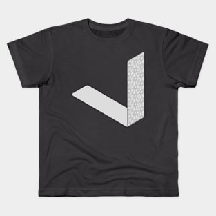 Isometric Alphabet Letter, Letter I Kids T-Shirt